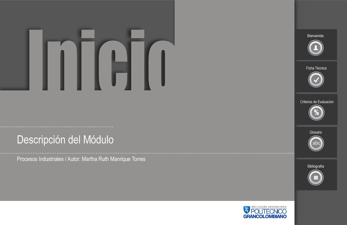 Descripcion del modulo - Inicio Descripción del Módulo Procesos ...