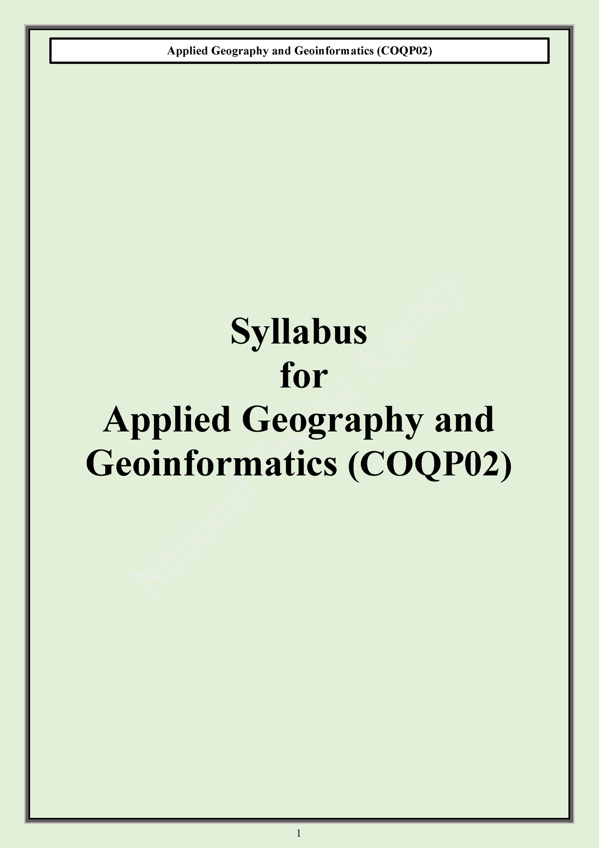 Applied geography and geoinformatics coqp02 - 1 Applied Geography and ...