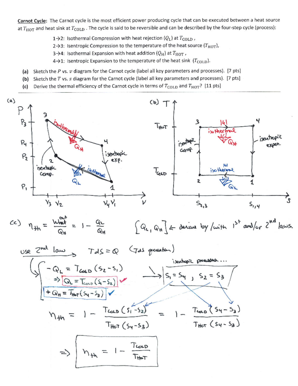 Example Gas Power Cycle Problems Final Exam EGN 3343 Studocu