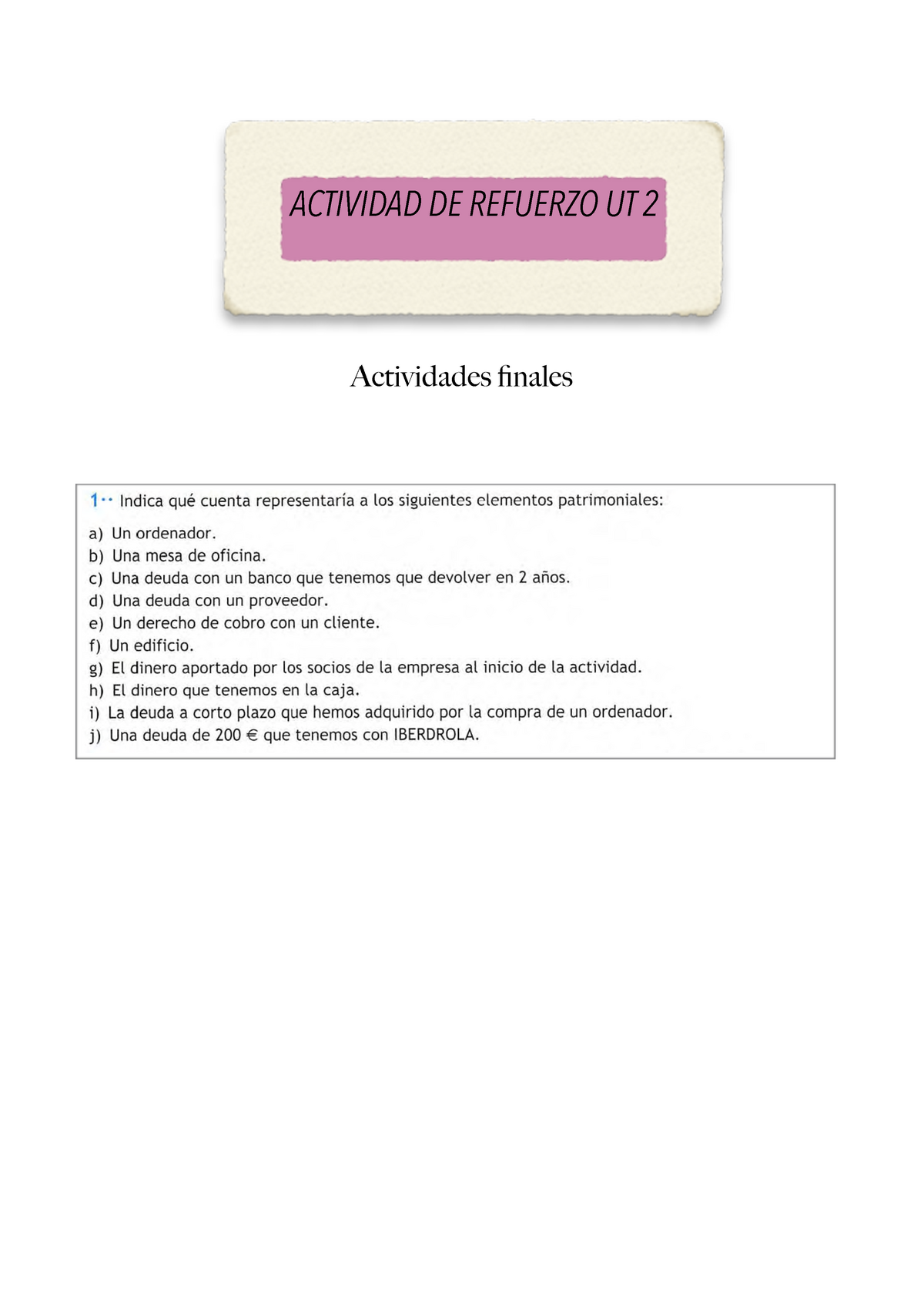 UT 2 Solucionario Actividades De Refuerzo - Actividades Finales ...