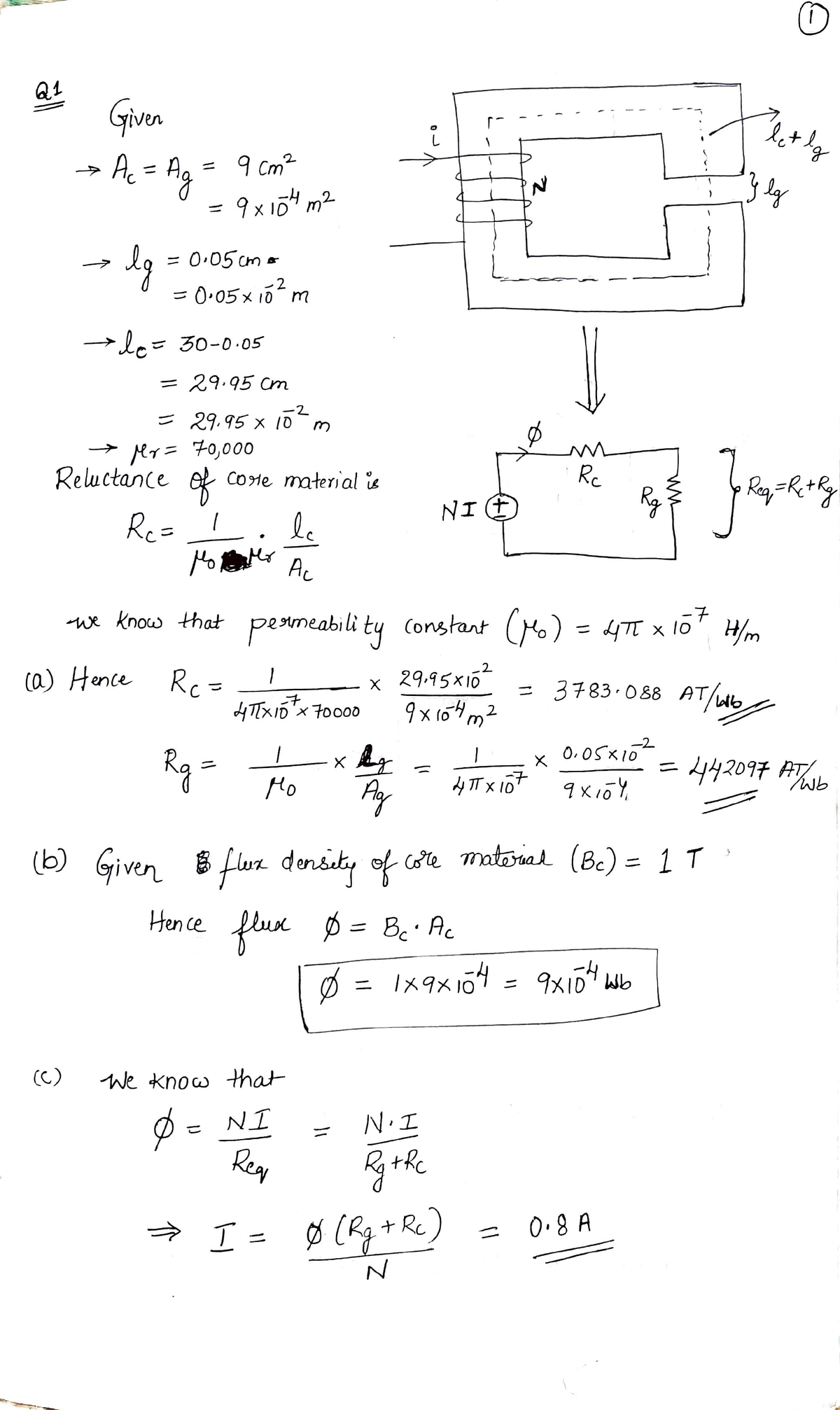 T4 (Solutions) ET - Given N = 9x o m O tm= 2 0-05x 10 m Le 30-0. 29 Cm ...