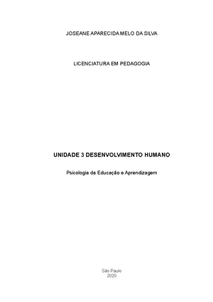 O Desenvolvimento Humano Pode Ser Compreendido Basicamente Por Duas Etapas