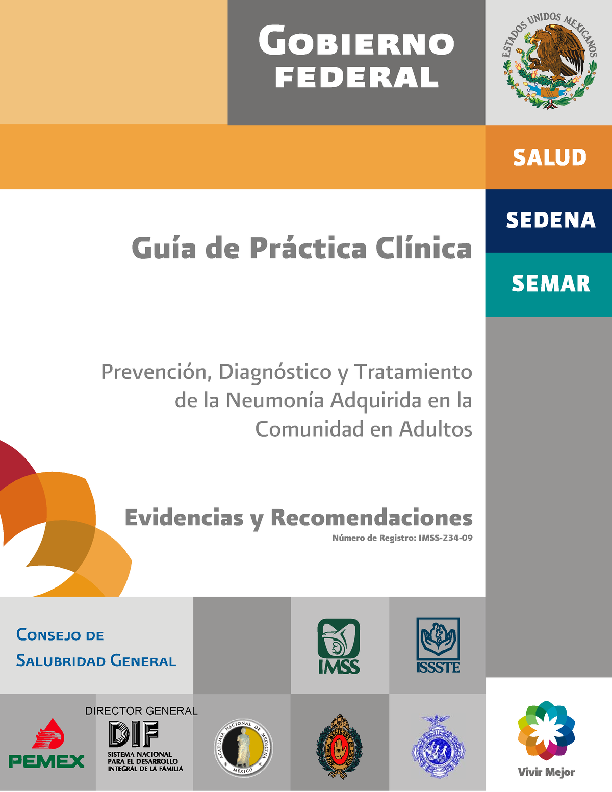 IMSS 234 09 ER   NEUMONÍA POR GPC   DIRECTOR GENERAL Guía De Práctica