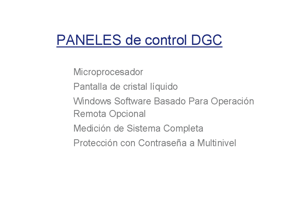 Controladores DGC - dzfhzfgjnhg - PANELES de control DGCPANELES de ...