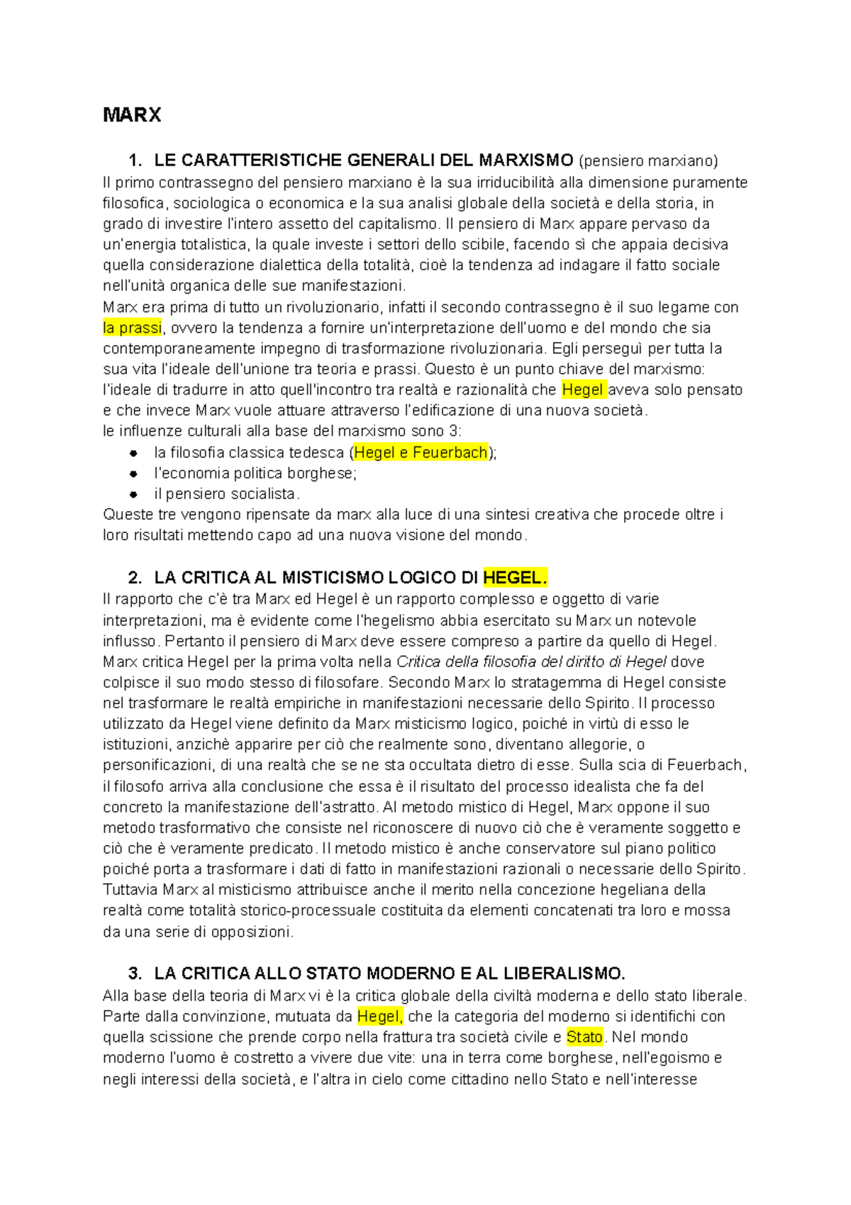 MARX - Riassunto vita, opere di marx e i punti principali del suo ...