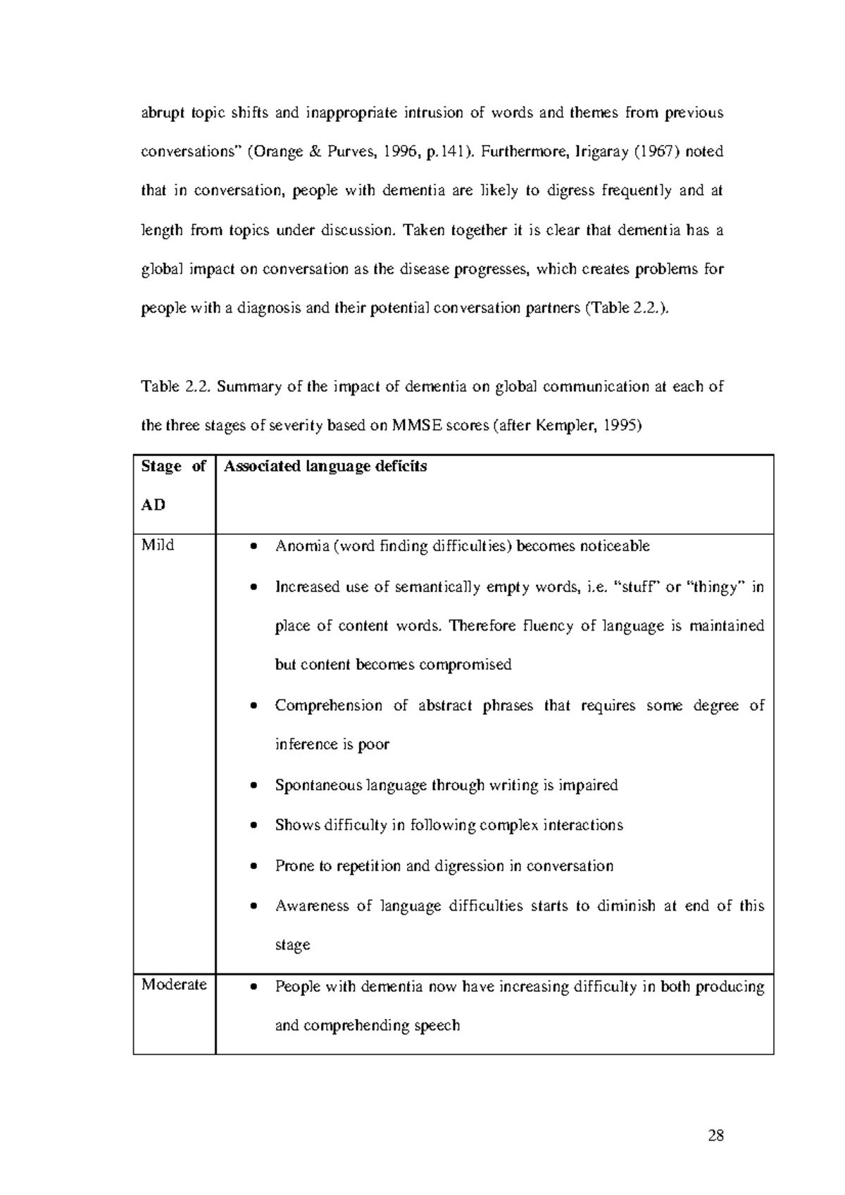 Maintaining Personhood AND SELF- Image IN 10 - 28 abrupt topic shifts ...