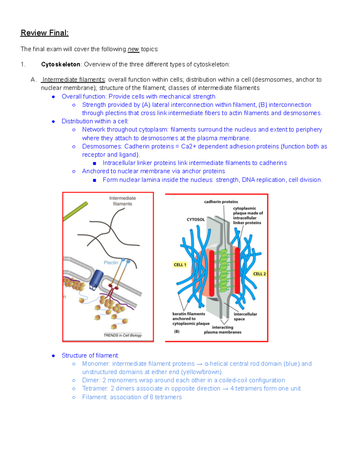 BIOL 330 Final Cheat Sheet Study Guide - Review Final: The final exam ...