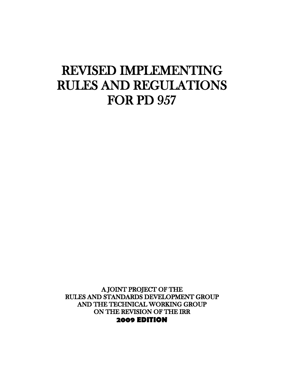 irr-pd-957-irr-revised-implementing-rules-and-regulations-for-pd