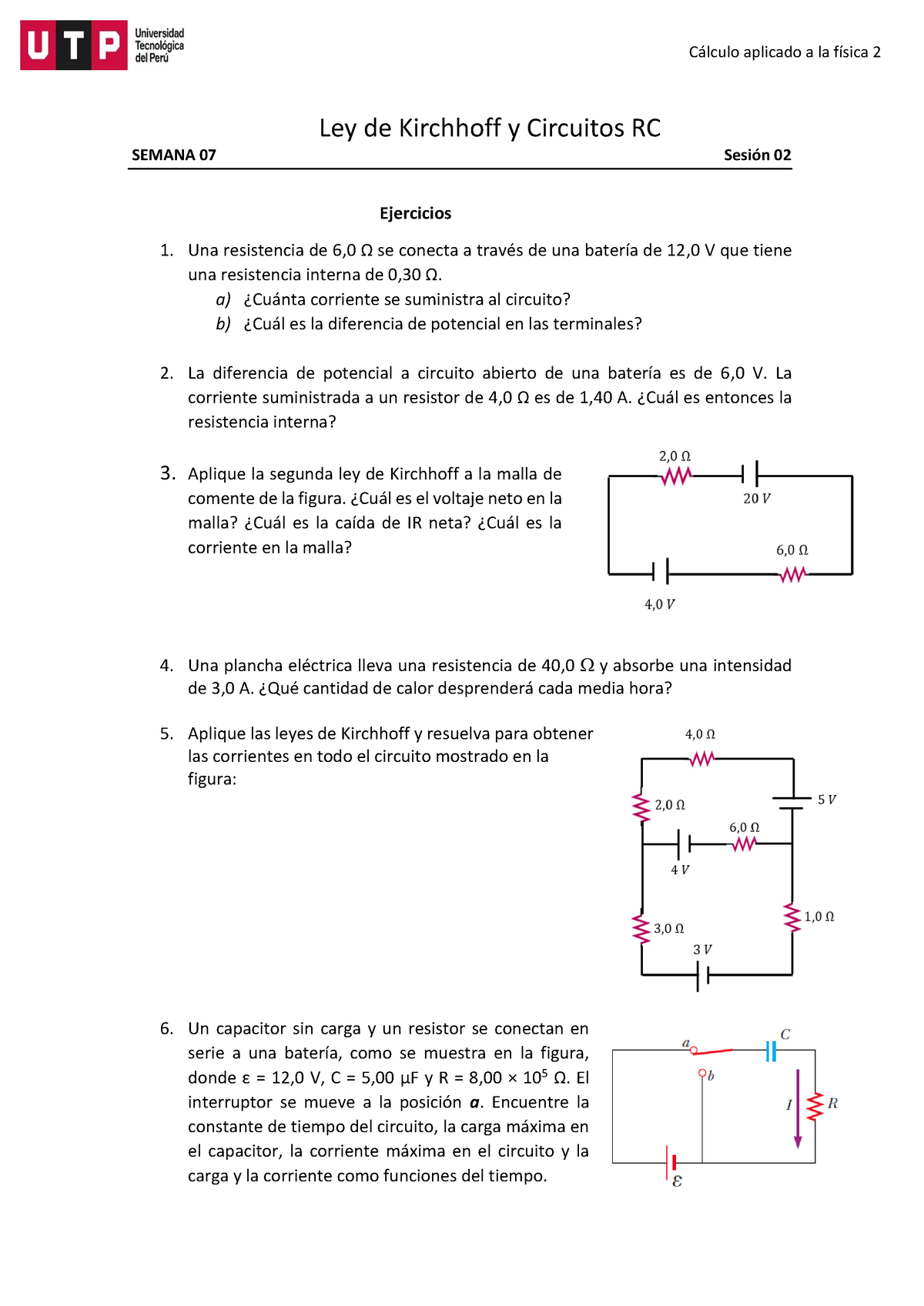 S07.s2-Resolver Ejercicios (Leyes De Kirchhoff) - C·lculo Aplicado A La ...