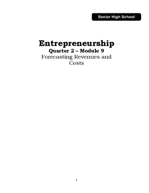 Module 4-Entrep - SLA No. 4: The Pre-feasibility study and Getting to ...