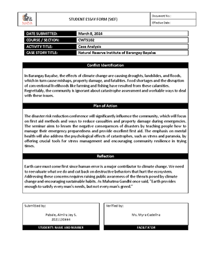Disaster Readiness and Risk Reduction EXAM 1&2 - Disaster Readiness and ...
