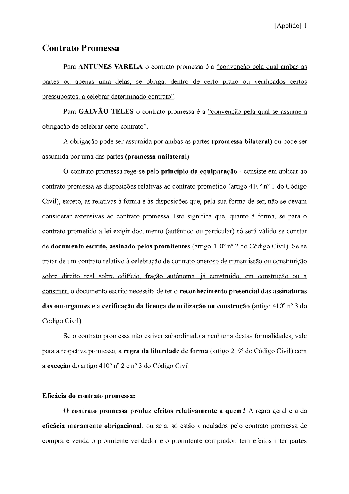 O Contrato Promessa Final Contrato Promessa Para Antunes Varela O Contrato Promessa é A 7564