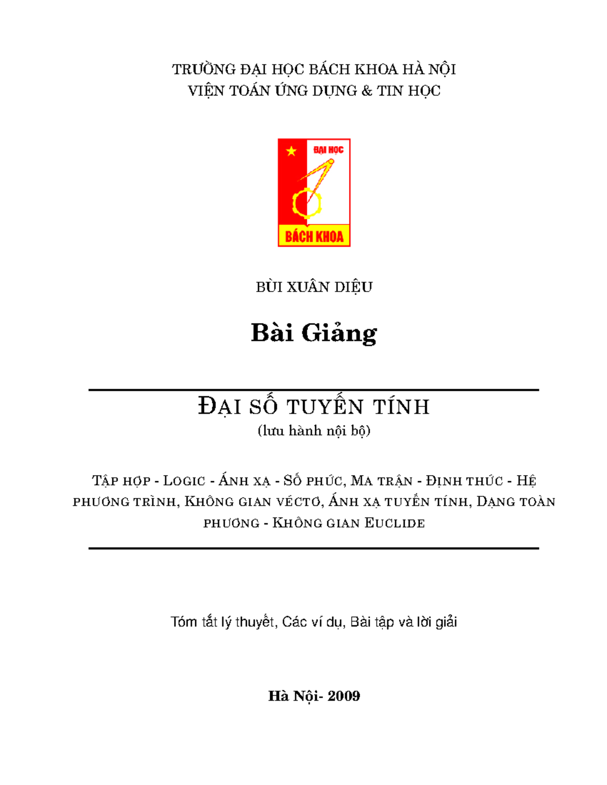 Bài-gi Ng- I-s -tuy N-tính-Bùi-Xuân-Di U - Þ ¾ Þ Þ Þ þ þ Þ Þ ¿ ¾ Þ ¾ ß ...