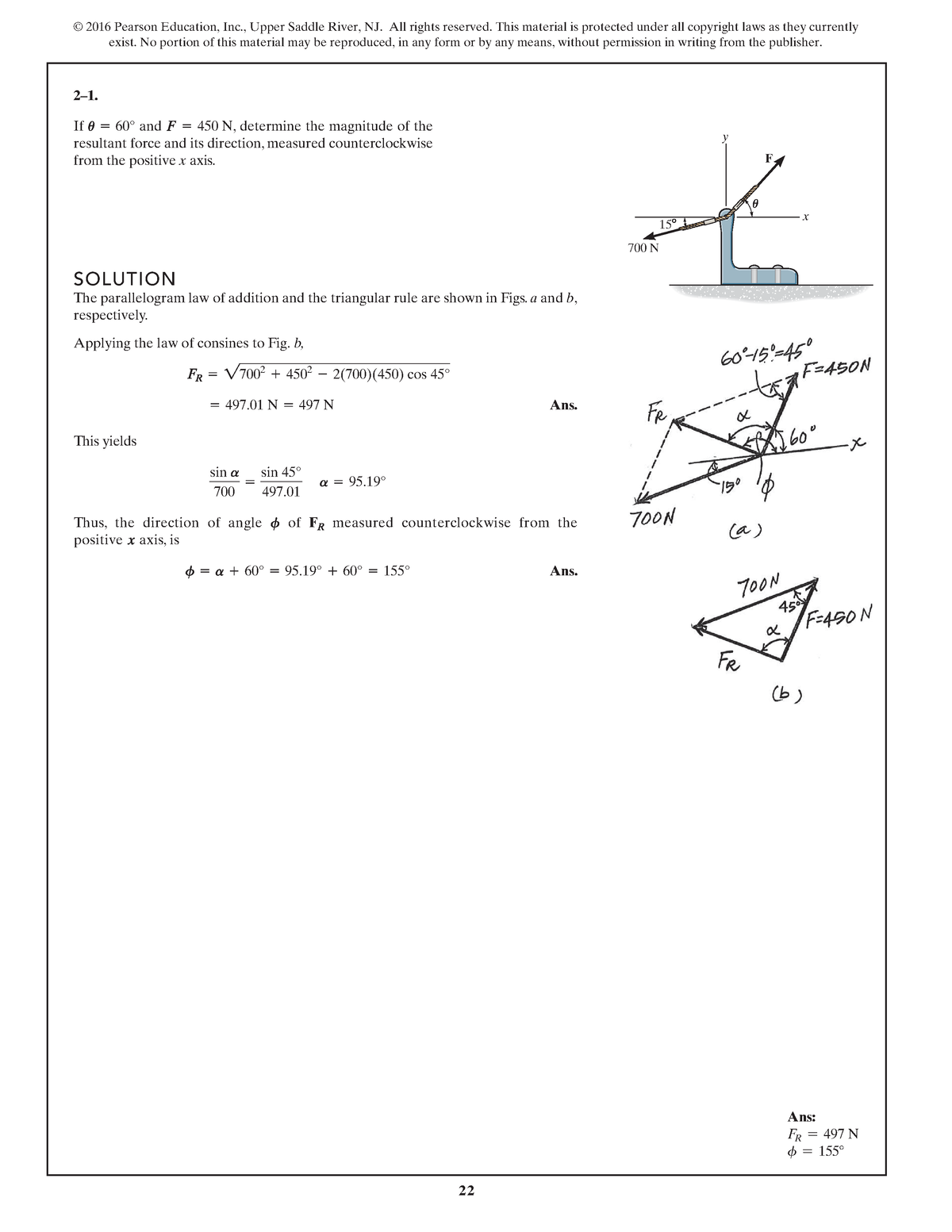 Ch. 2 - SOLUTION MANUAL FROM THE BOOK STATICS OF RIGID BODIES 14TH ...