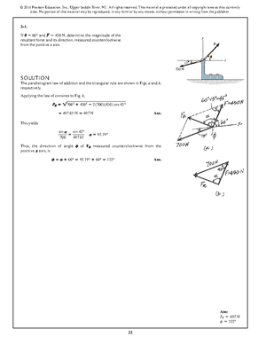 Ch. 5 - SOLUTION MANUAL FROM THE BOOK STATICS OF RIGID BODIES 14TH ...