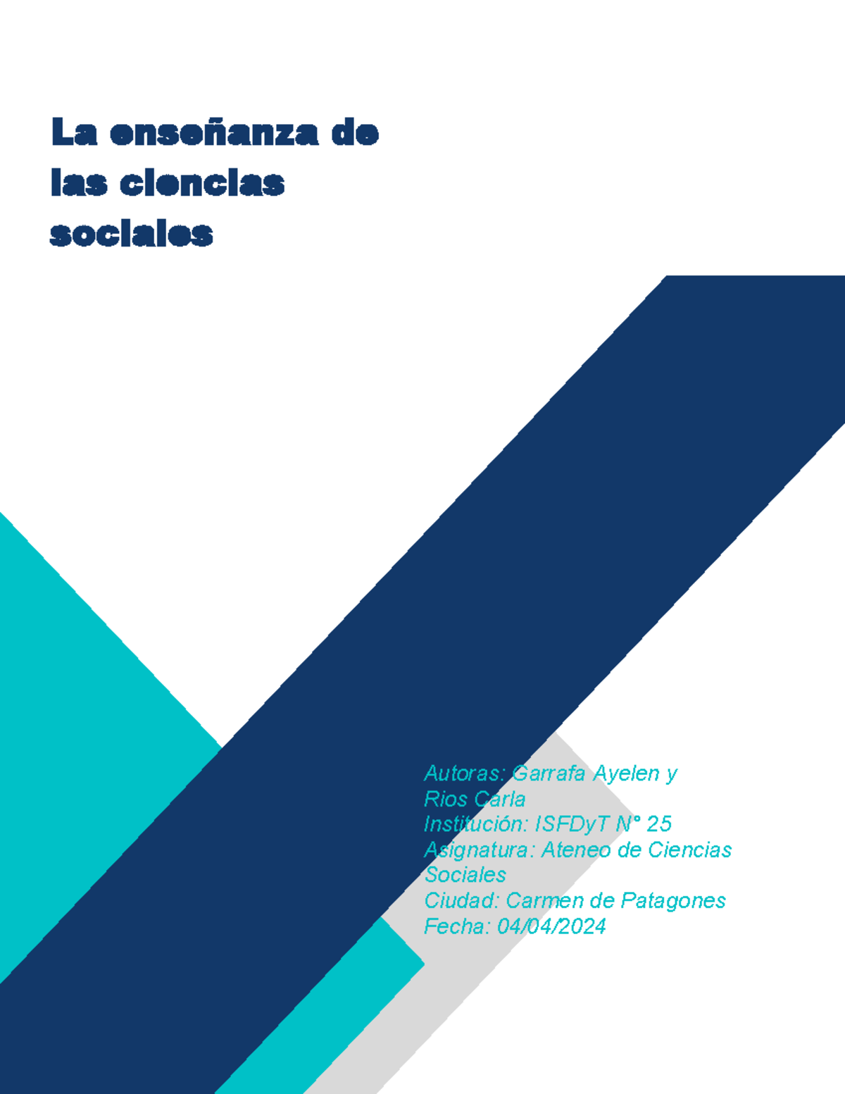 La enseñanza de las ciencias sociales - La enseñanza de las ciencias ...