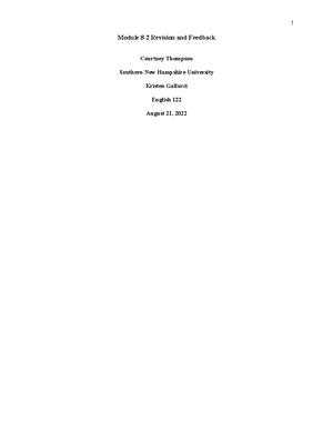 Module Four Short Answers - Courtney M. Thompson Southern New Hampshire ...