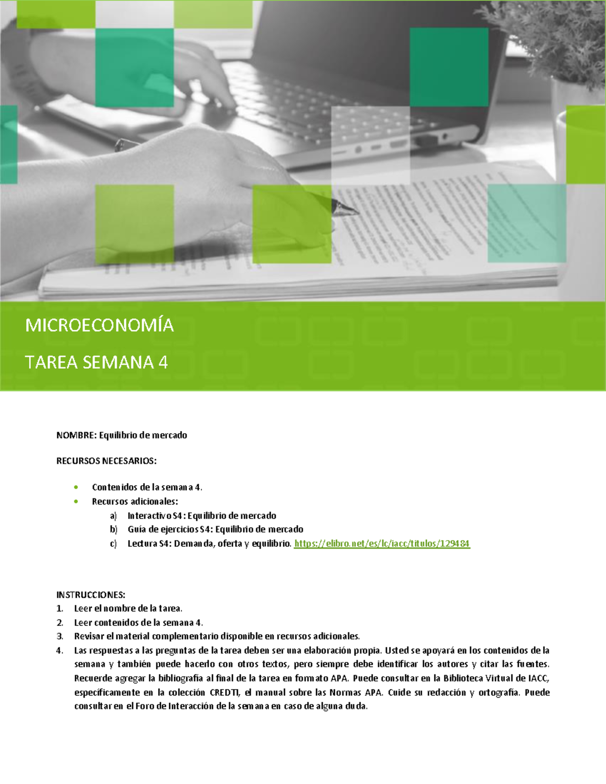 S4 Tarea SET B Micec 1101 231221 - NOMBRE: Equilibrio De Mercado ...