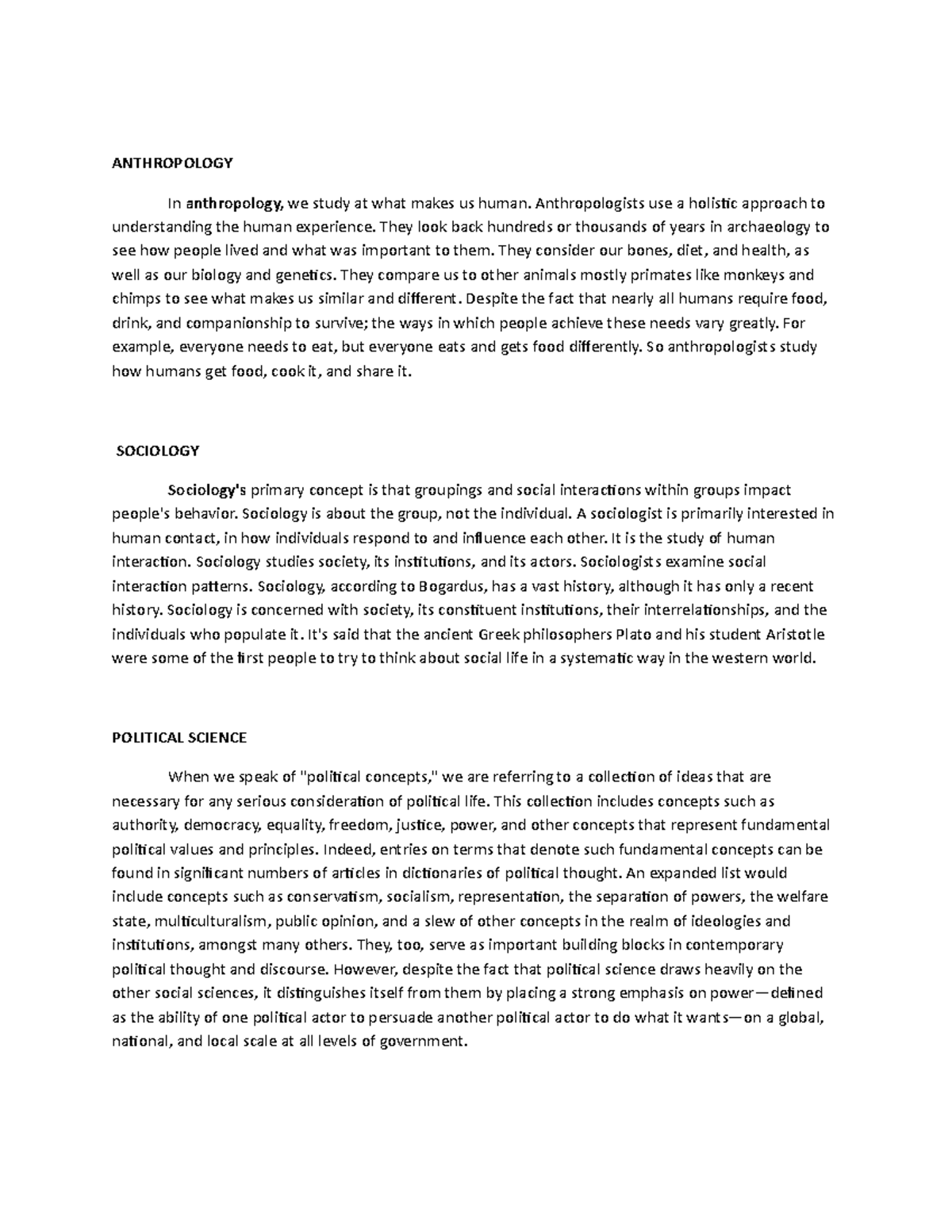 Anthropology - IT IS ALL ABOUT THE LIFE OF JOSE ANDRES AGUINALDO THE ...