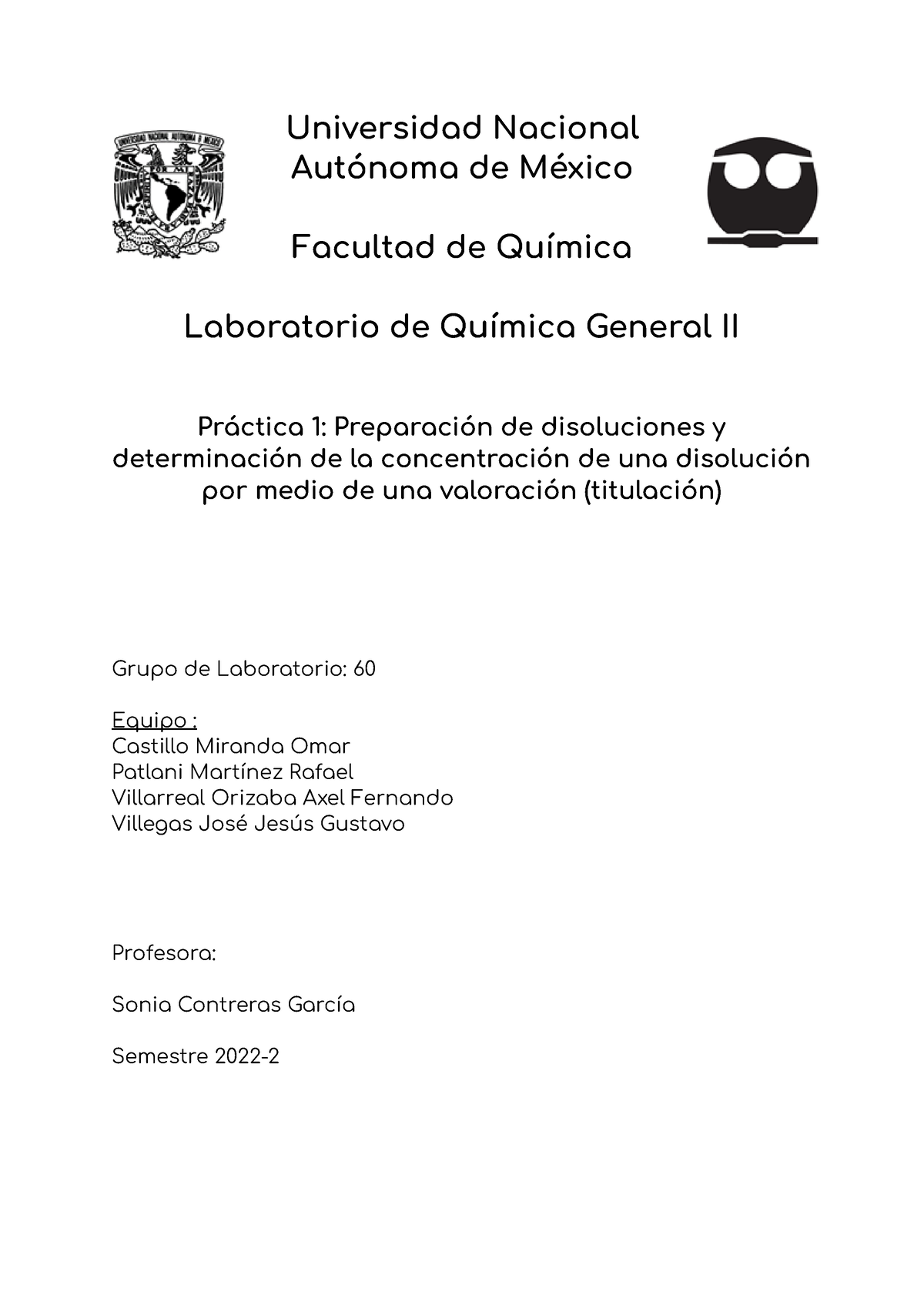 Práctica 1 General II - Universidad Nacional Autónoma De México ...