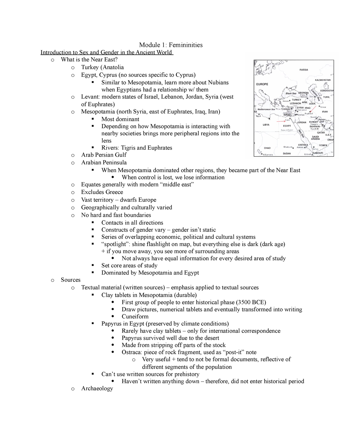 Module 1 Module 1 Femininities Introduction To Sex And Gender In The Ancient World O What Is 7372