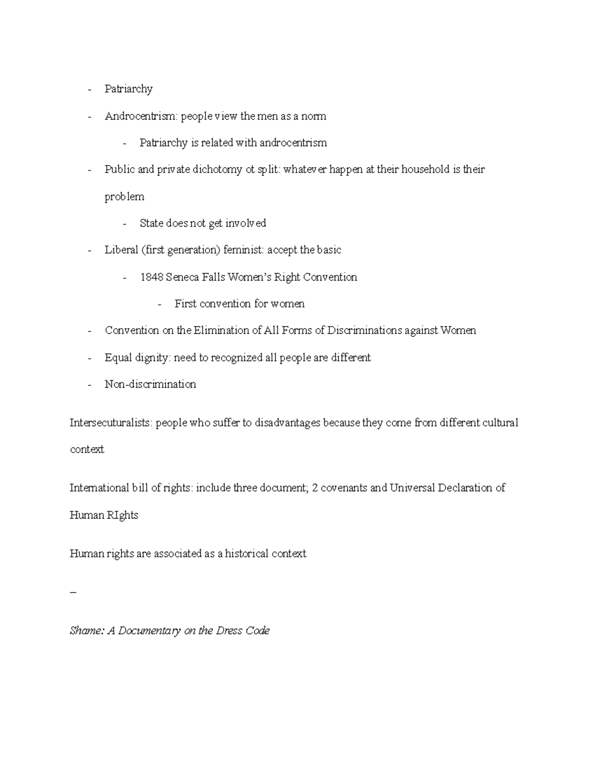 Pls 105 introduction to human rights learning module 9 notes part 18