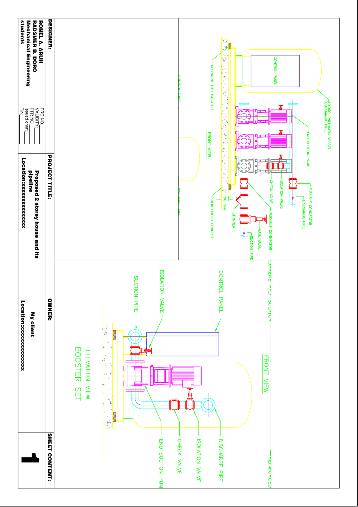 Booster SET - BS Mechanical Engineering - DESIGNER: PROJECT TITLE ...