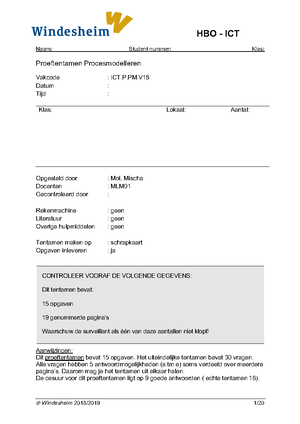 Proeftentamen(zonder antwoorden)