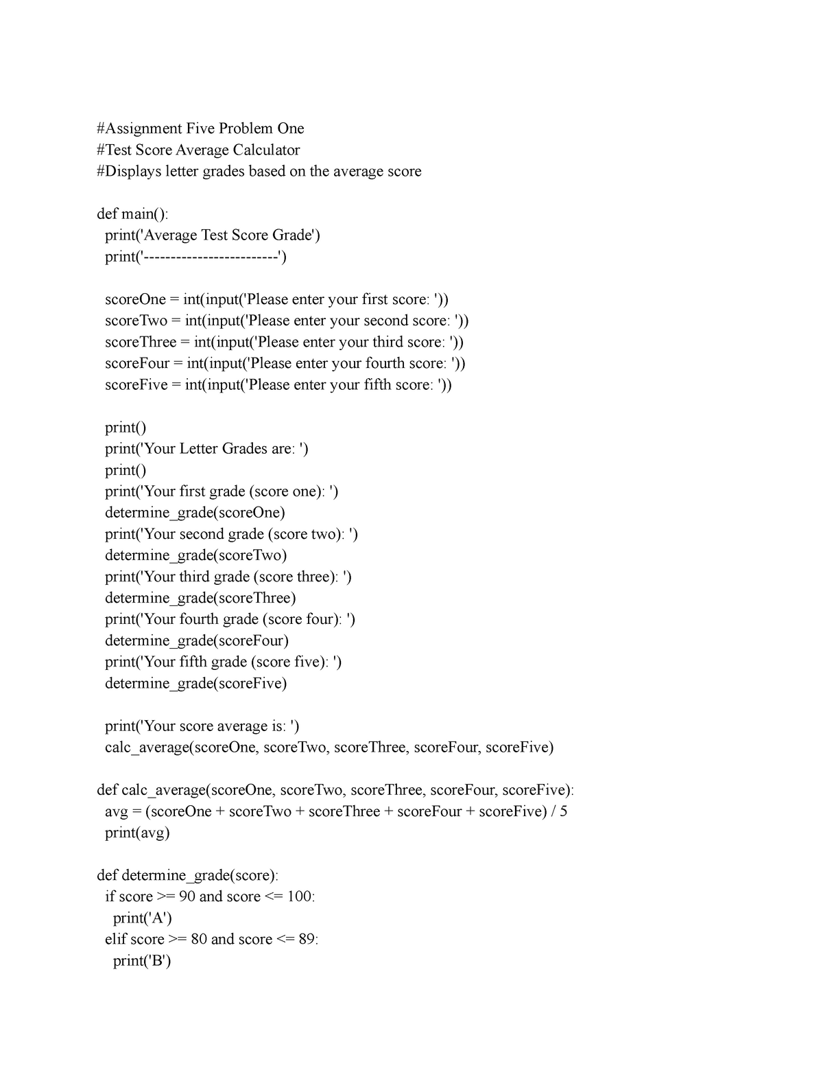 python-code-assignment-five-1-assignment-five-problem-one-test