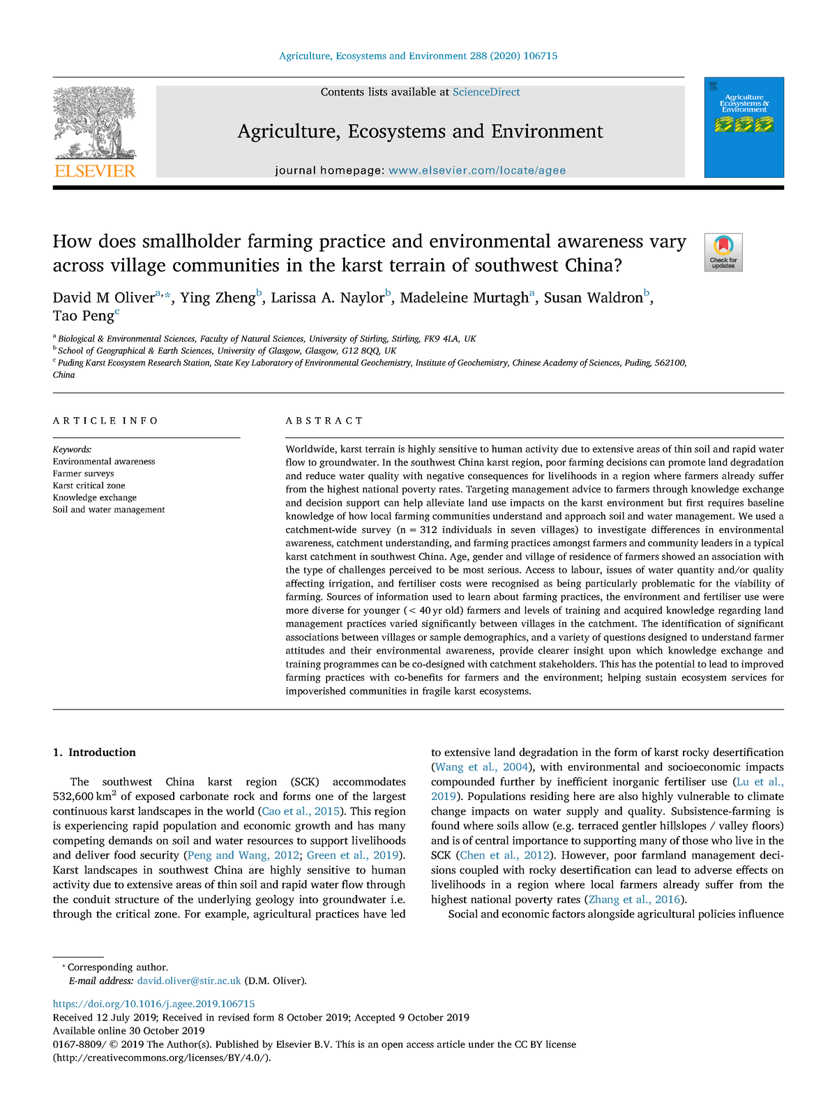 How-does-smallholder-farming-practice-and-environmental- 2020 ...