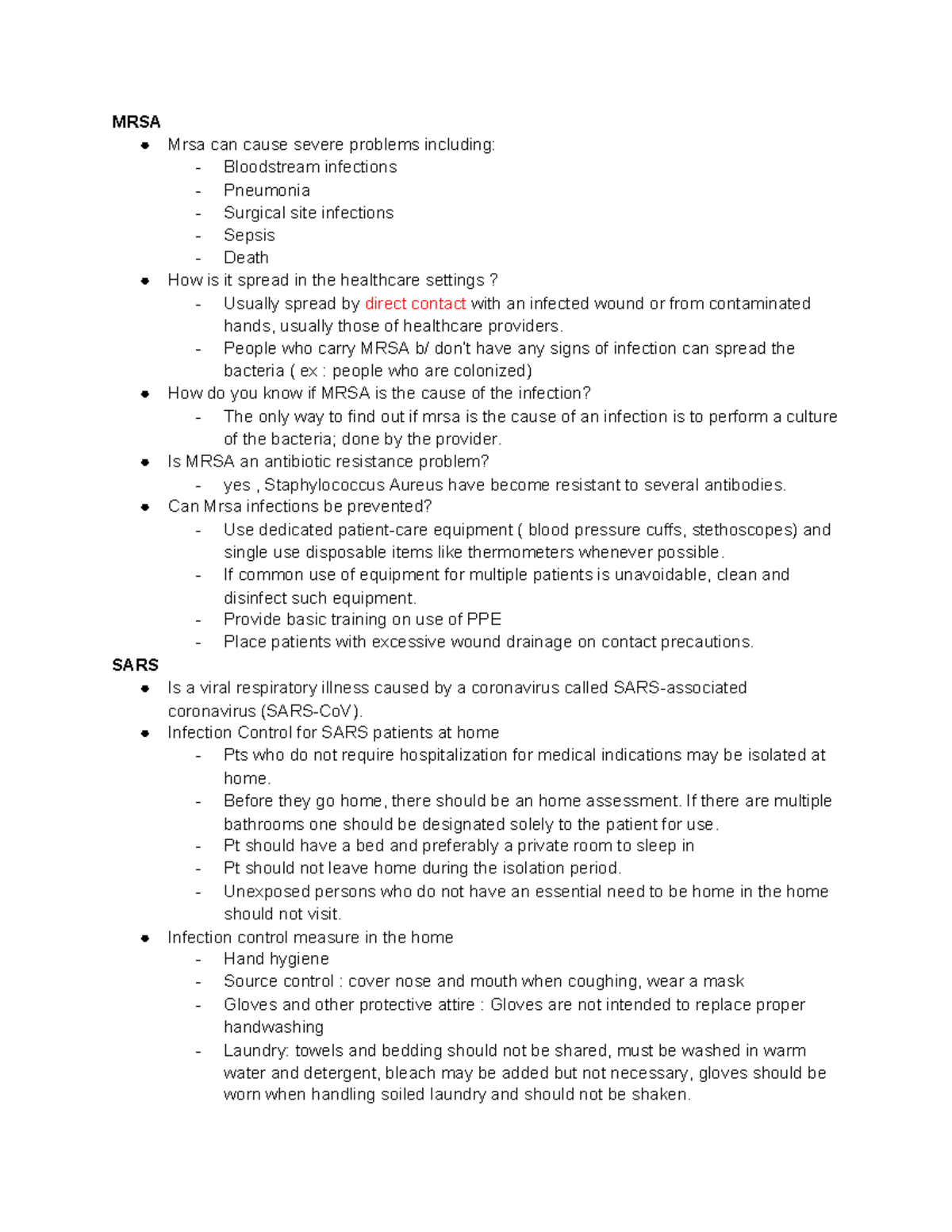 Study doc - Nurb 5000 - MRSA Mrsa can cause severe problems including ...