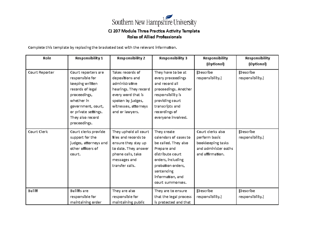 CJ-207 Practice Activity 3-1 Template (1) - CJ 207 Module Three ...