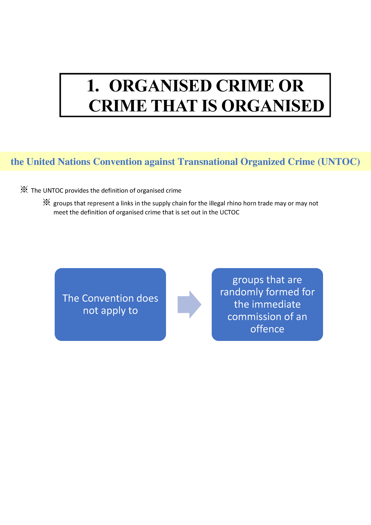 introduction to organised crime essay