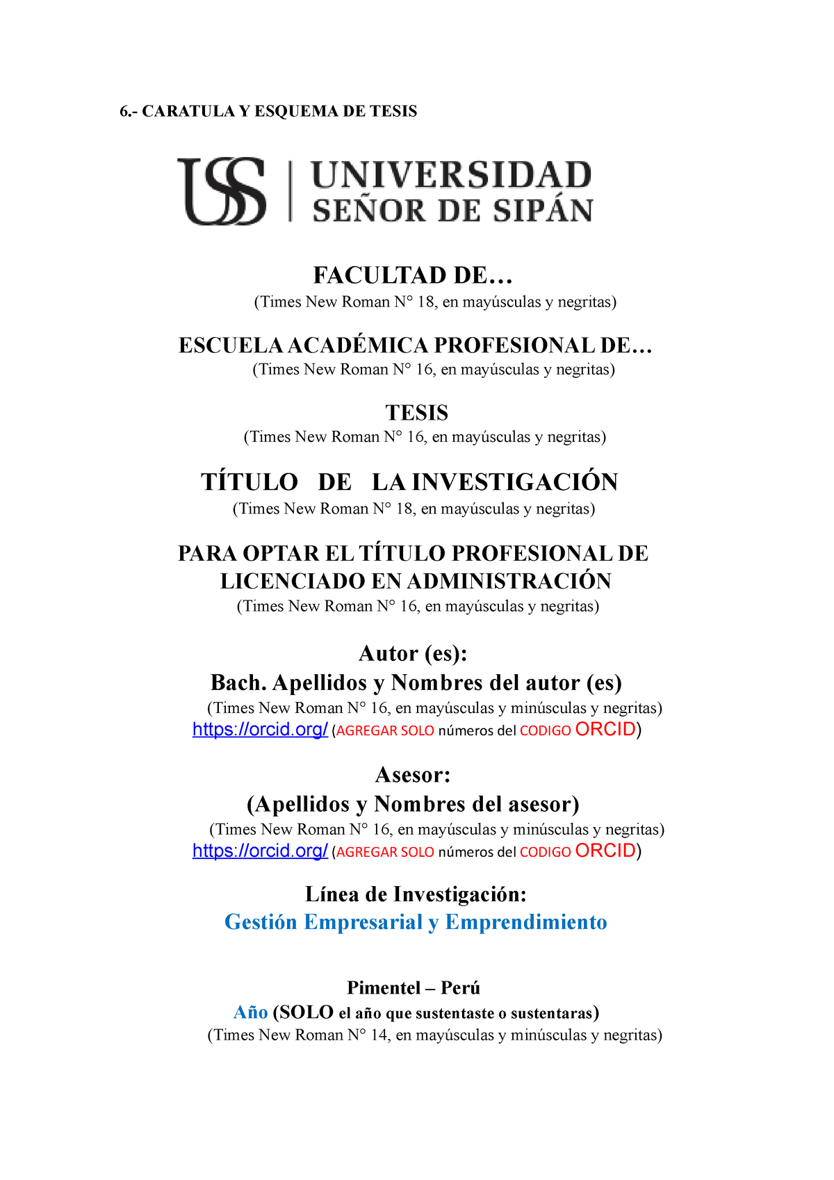 Esquema Tesis 2021 - 6.- CARATULA Y ESQUEMA DE TESIS FACULTAD DE ...