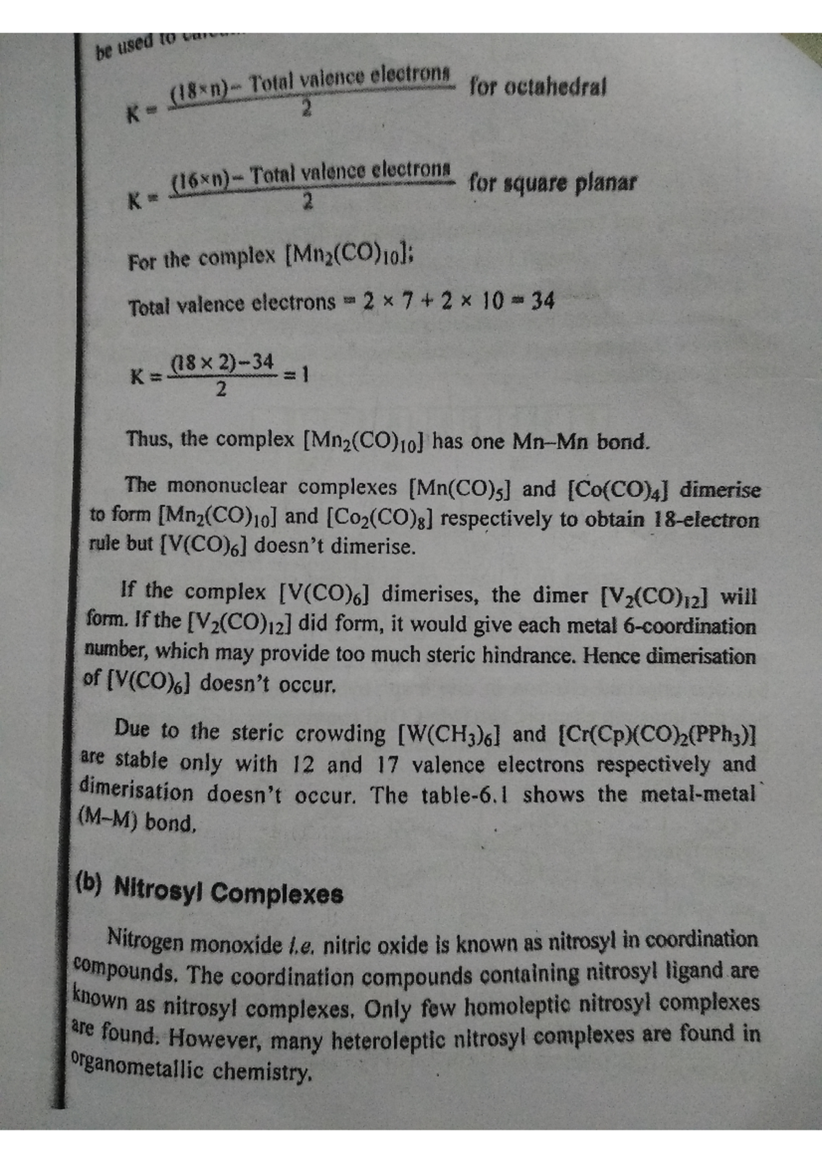 Nitrosylcompunds - Lecture note based on nitrosyl compunds - Organic ...