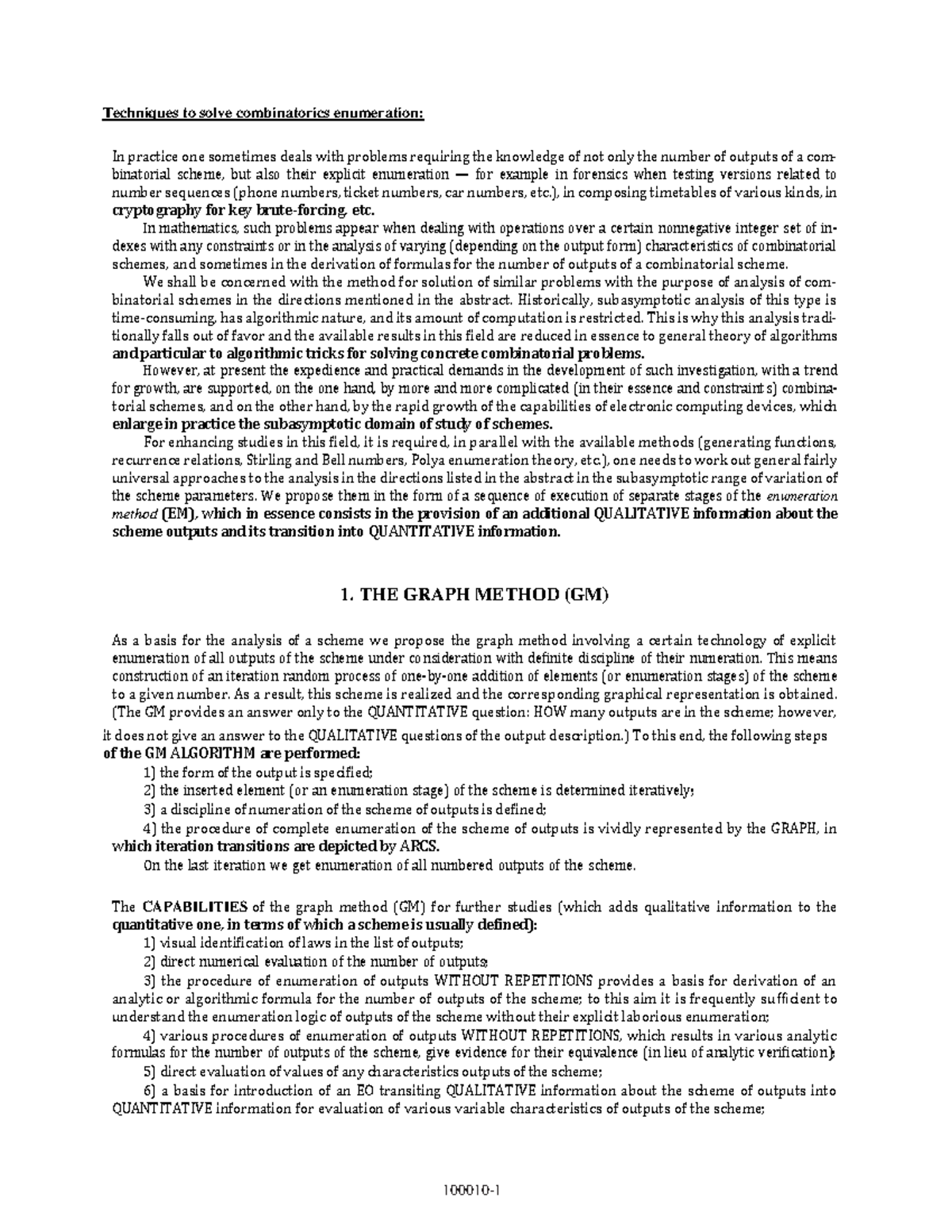 Mfocs UNIT 4 - maths - Techniques to solve combinatorics enumeration ...