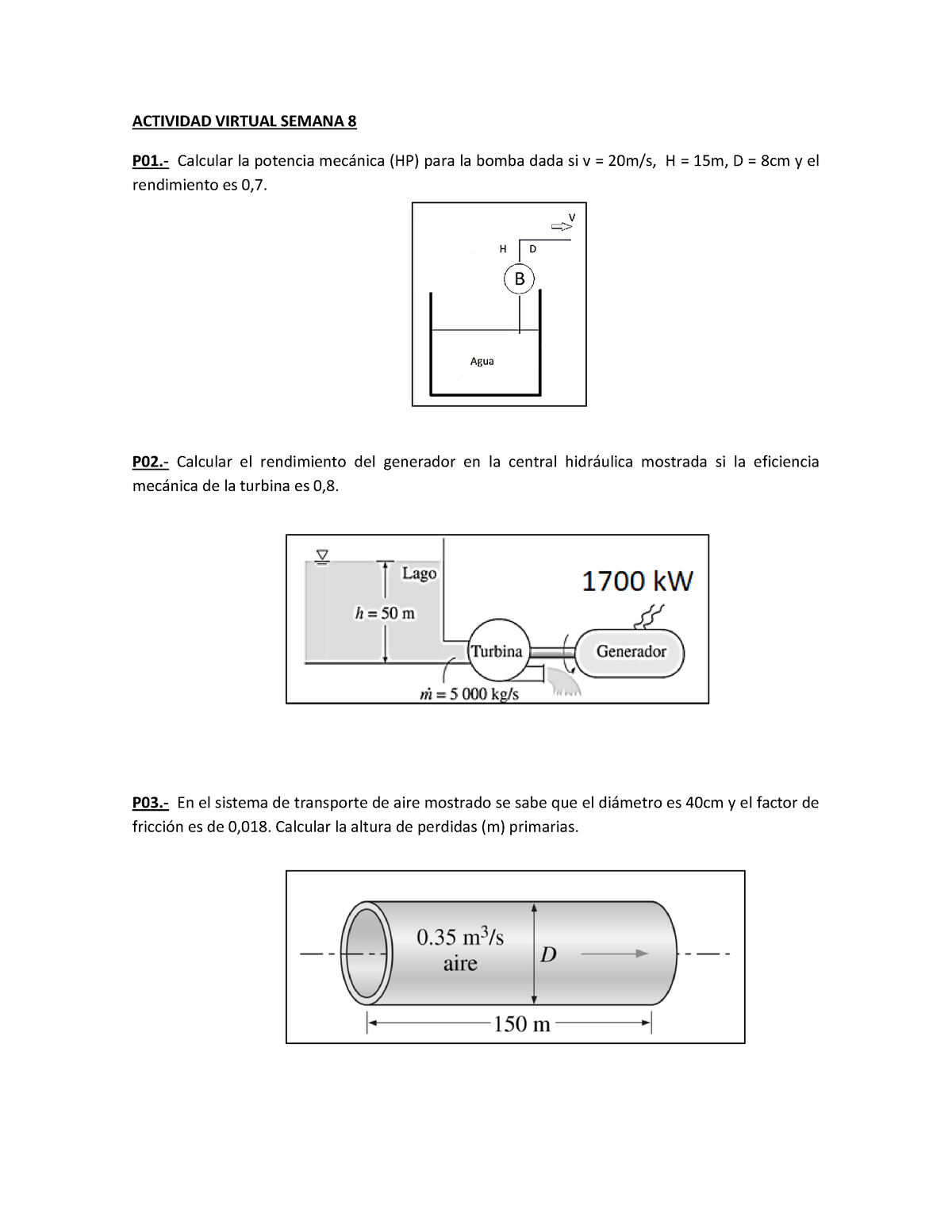 U S Actividad Virtual Actividad Virtual Semana P Calcular La Potencia Mecnica Hp