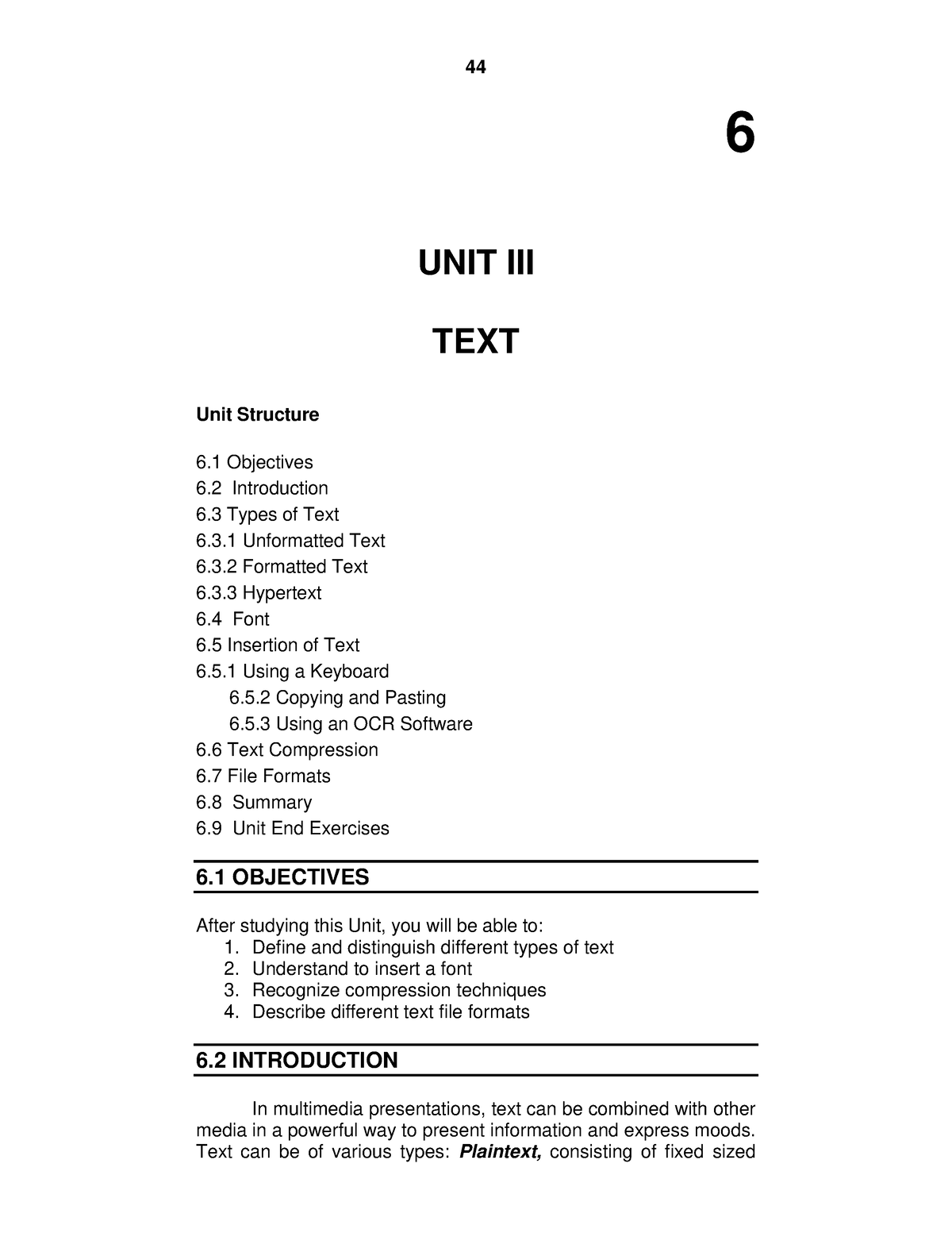 text-and-file-format-6-unit-iii-text-unit-structure-6-objectives-6