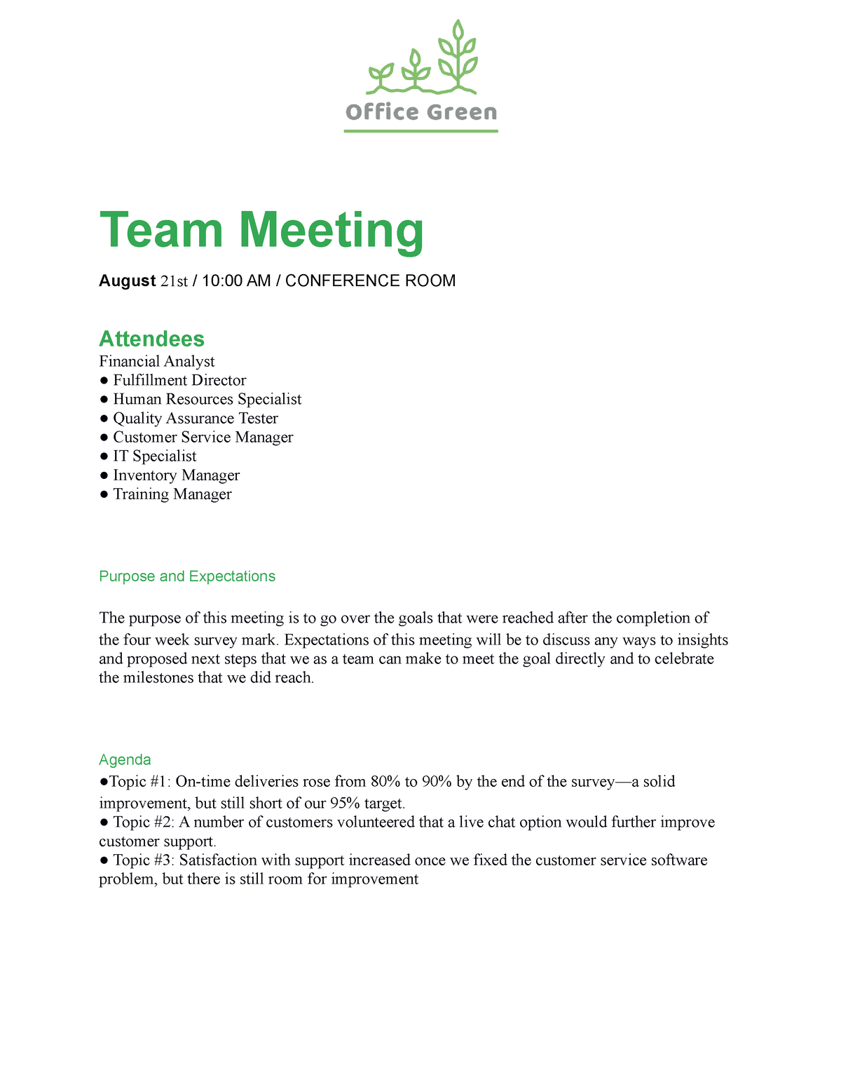 Activity-Template -Meeting-agenda Manjunath - Bcom - MU - Studocu