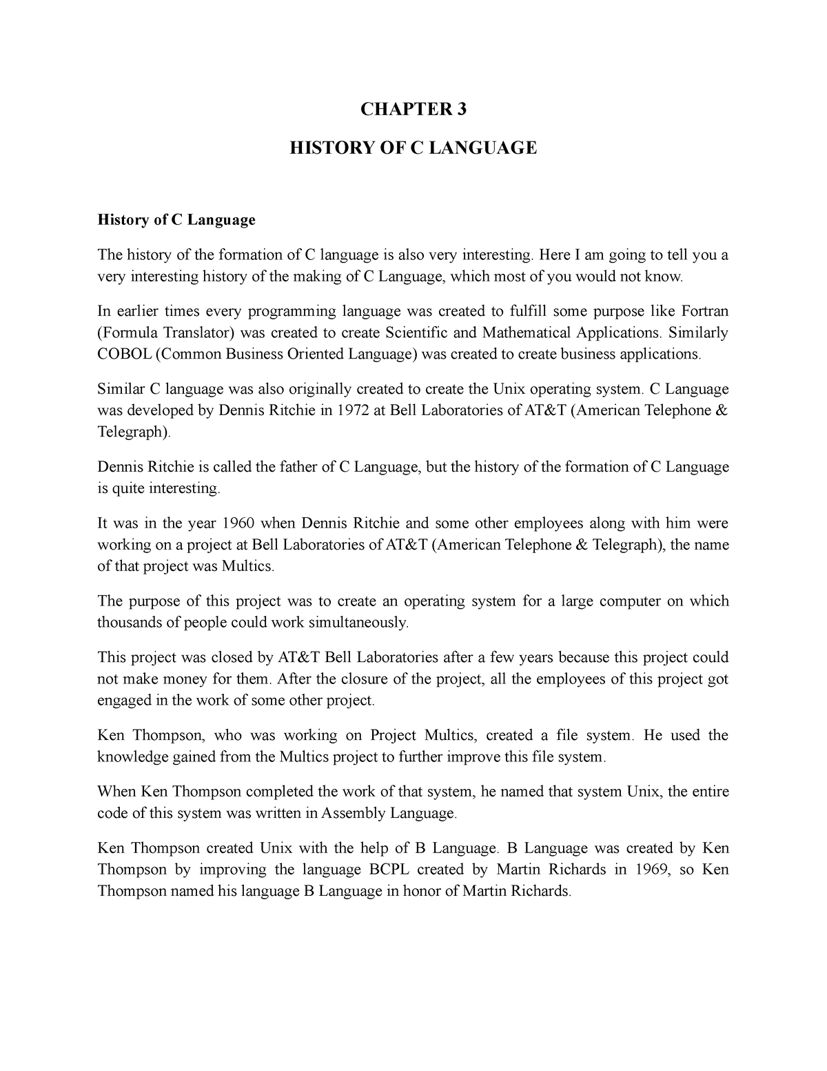 chapter-3-history-of-c-language-chapter-3-history-of-c-language