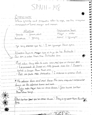 SPN-1121-Notes - Lecture Notes, Coursework, Some Assignment Work, And ...