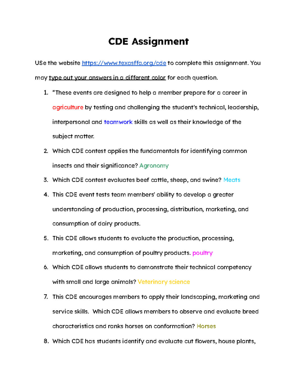 CDE Assignment - hi pls dont read this i just uploade radomly - CDE ...