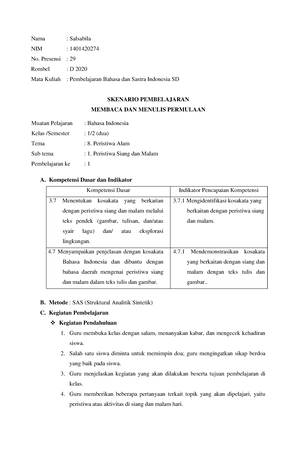 Modul Ajar Fase B - MODUL AJAR MAPEL BAHASA INDONESIA FASE B KELAS 4 SD ...