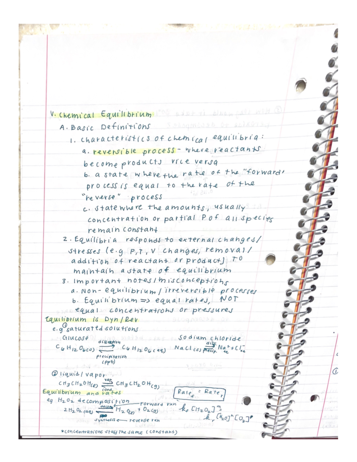 Chemical Equilibrium - Chm 122 - Studocu