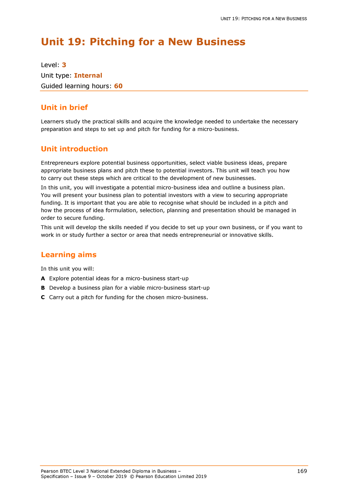 U19 Spec - Specification - Pearson BTEC Level 3 National Extended ...