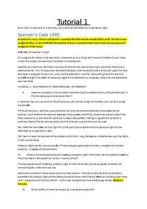 Co-ownership - Land law lecture notes on co ownership - Land Law - Co ...