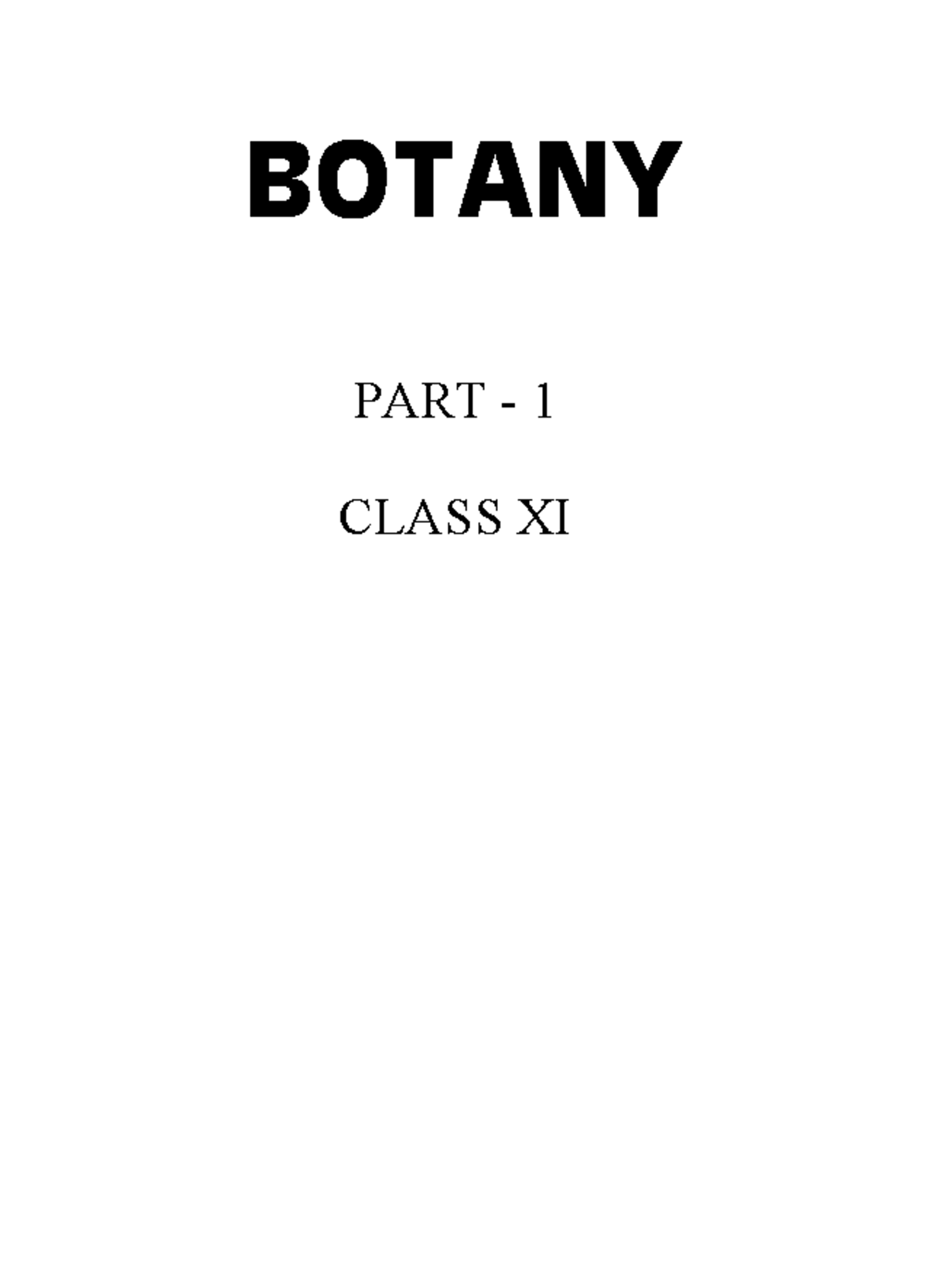 Botany1 notes BOTANY SYLLABUS HIGHER SECONDARY FIRST YEAR BOTANY Unit 1