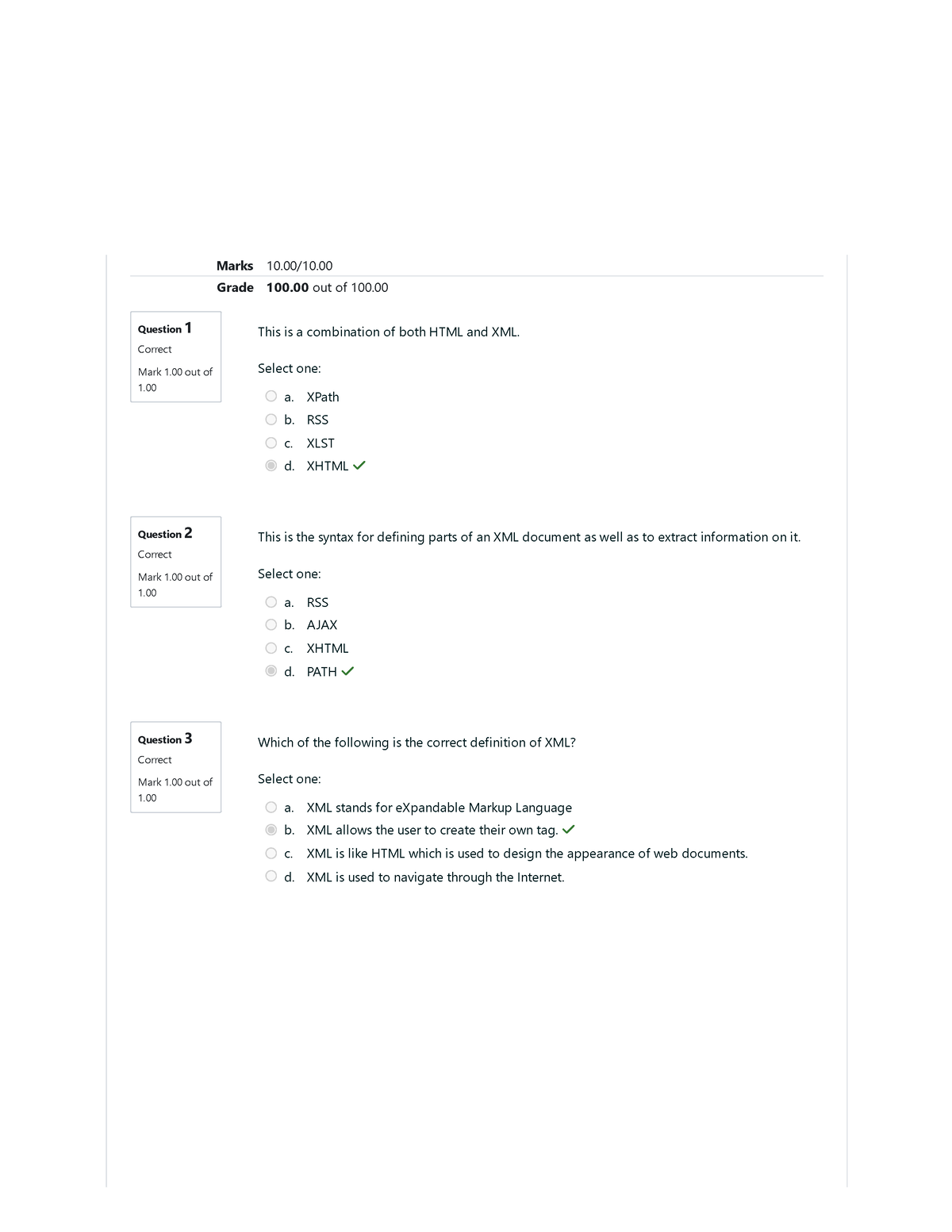 Prelim Quiz 1 Attempt Review - Question 1 Correct Mark 1 Out Of 1 ...