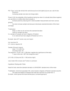 Assignment 3 Sampling Distributions - PSYC 210 Assignment 3: Sampling ...