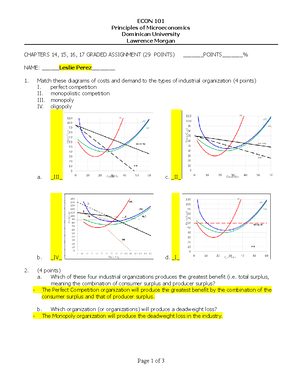 CHAP. 3 Graded Assignment DONE - ECON 101 Principles of Microeconomics ...